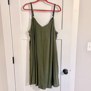Torrid Olive Skater Dress Plus Size 2